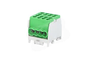 Svorkovnice rozbočovací HLAK 25 1/6 M2 100A 1pól. AL/CU IP20 modrá