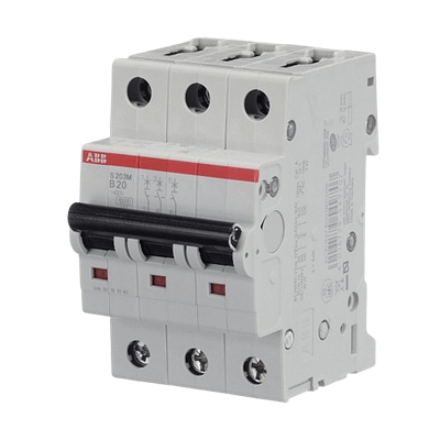Jističe 3pól. S203M, 10kA,charakteris. B – 20A Jističe 3pól. S203M, 10kA,charakteris. B - 20A