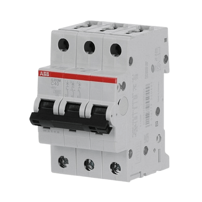 Jističe 3pól. S203M, 10kA,charakteris. C – 40A Jističe 3pól. S203M, 10kA,charakteris. C - 40A