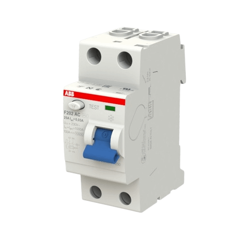 Proudový chránič AC, 25A, 2 pól., 30mA, 10kA, F202