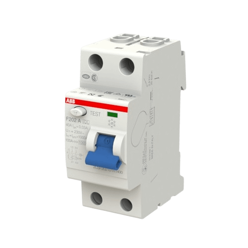 Proudový chránič A, 40A, 2 pól., 30mA, 10kA, F202